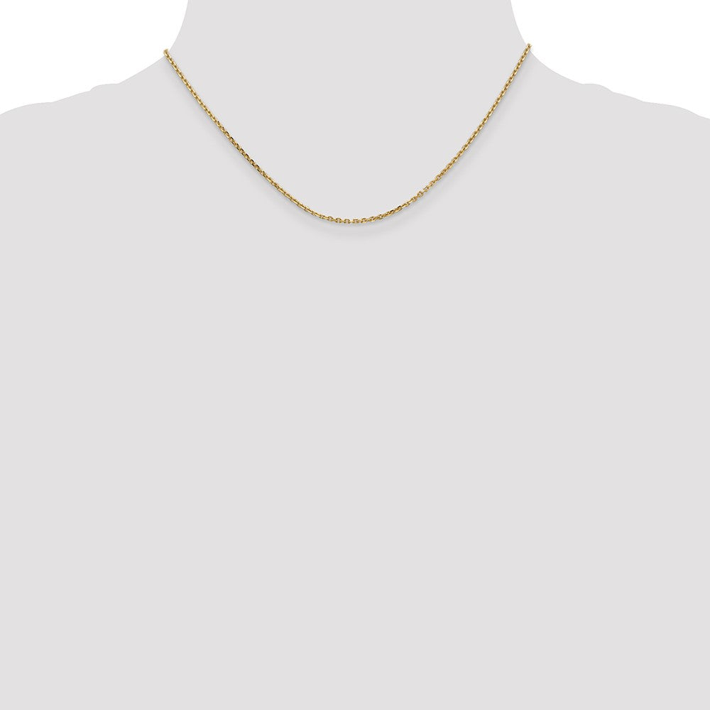 Solid Diamond-cut Cable with Lobster Clasp Chain - WBC