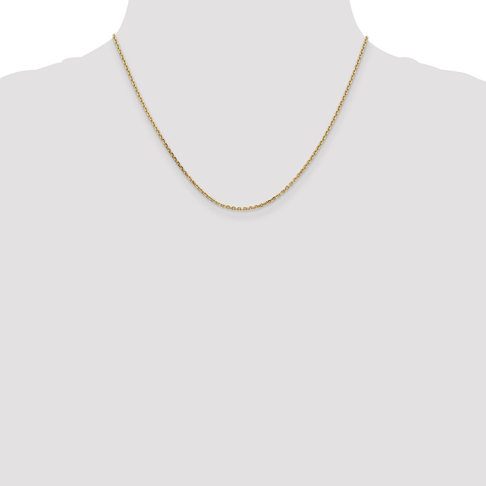 Solid Diamond-cut Cable with Lobster Clasp Chain - WBC