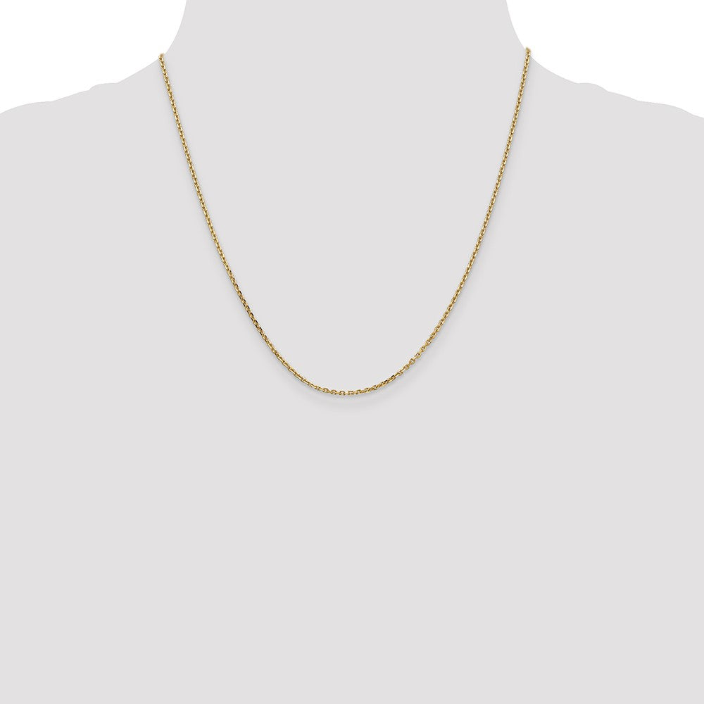 Solid Diamond-cut Cable with Lobster Clasp Chain - WBC