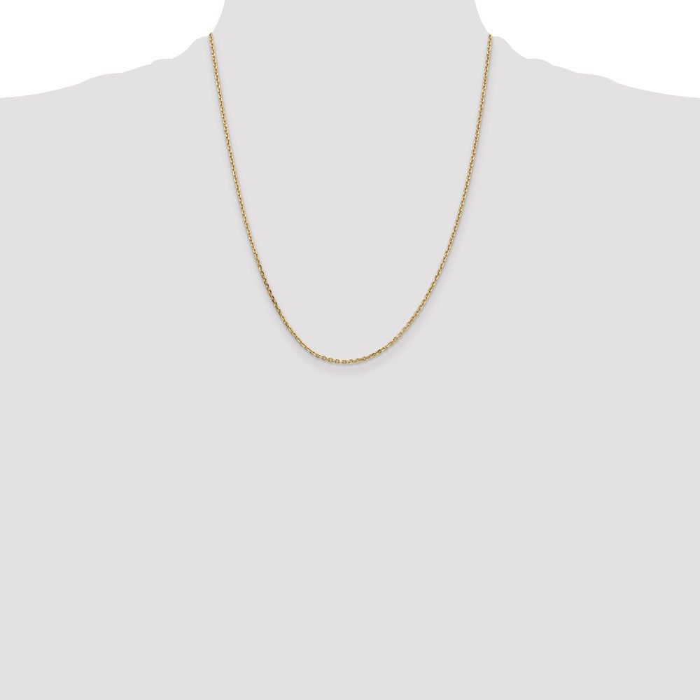Solid Diamond-cut Cable with Lobster Clasp Chain - WBC