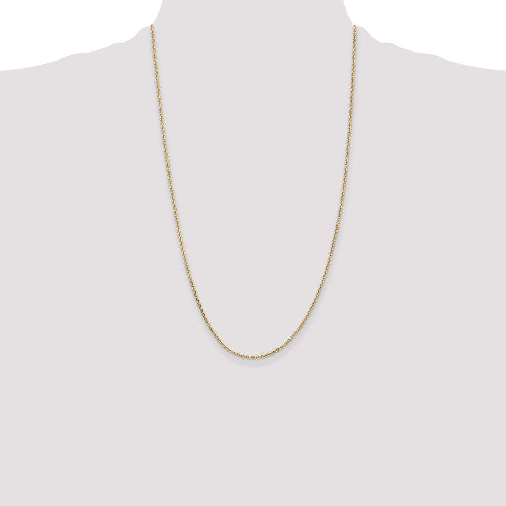 Solid Diamond-cut Cable with Lobster Clasp Chain - WBC