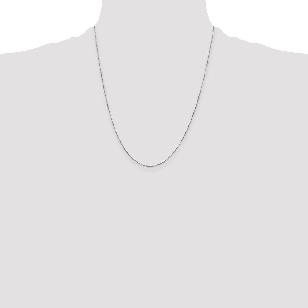 . Diamond-cut Round Open Link Cable with Spring Ring Clasp Chain - WBC