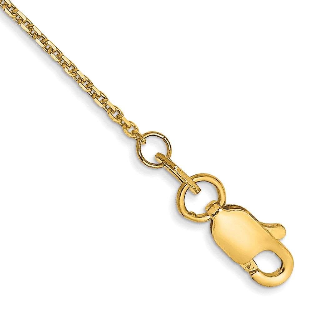 . Diamond-cut Cable with Lobster Clasp Anklet - WBC