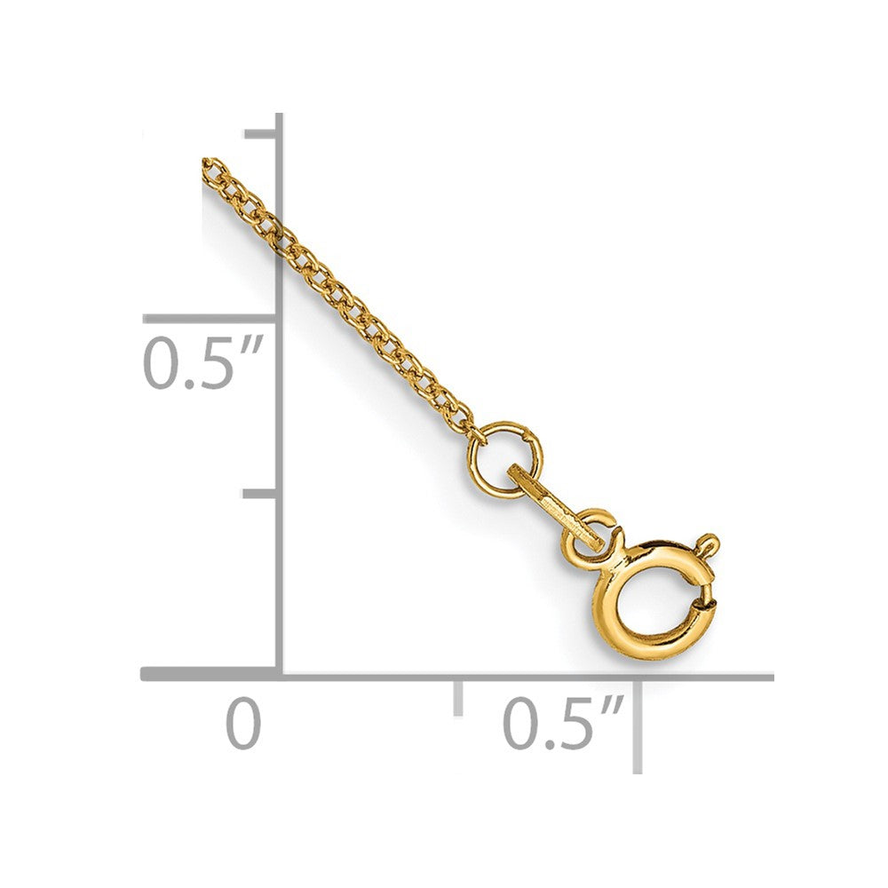 . Cable with Spring Ring Clasp Anklet - WBC
