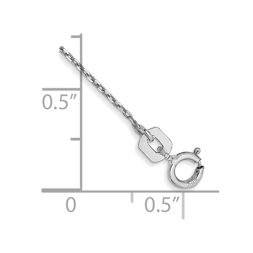 . Diamond-cut Cable with Spring Ring Clasp Anklet - WBC