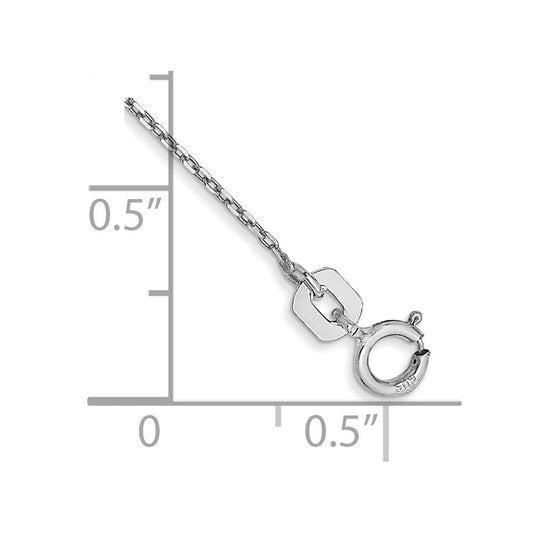 . Diamond-cut Cable with Spring Ring Clasp Anklet - WBC