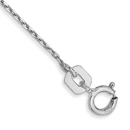 . Diamond-cut Cable with Spring Ring Clasp Anklet - WBC