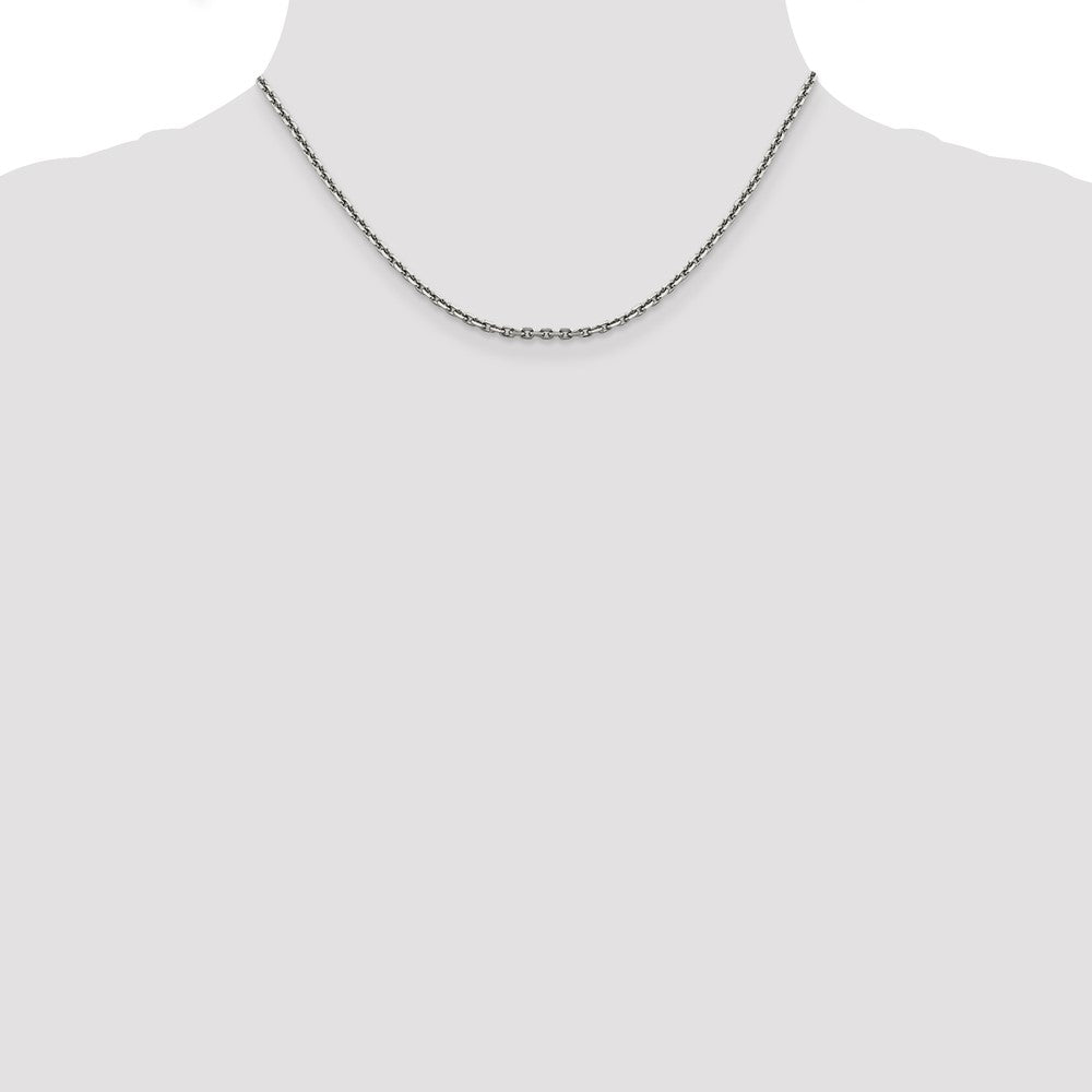 Diamond-cut Cable with Lobster Clasp Chain - WBC