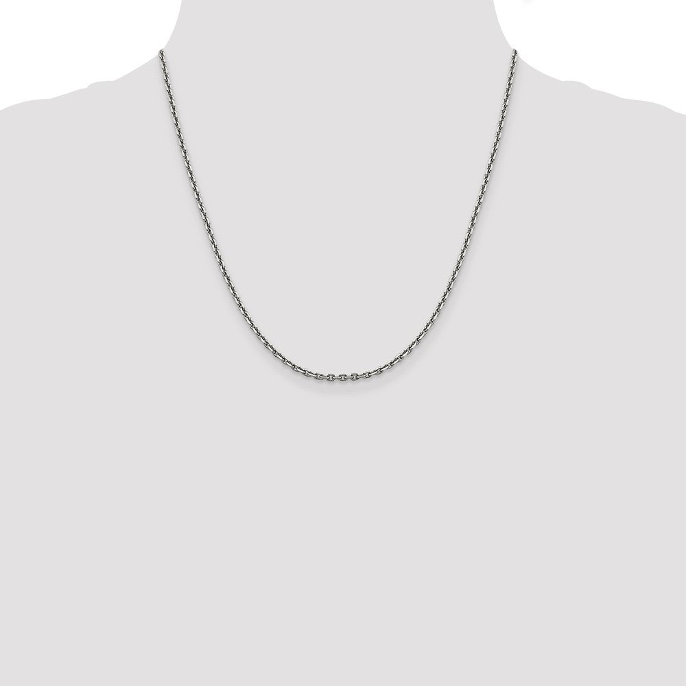 Diamond-cut Cable with Lobster Clasp Chain - WBC