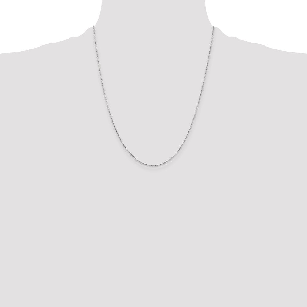. Diamond-cut Round Open Link Cable with Lobster Clasp Chain - WBC