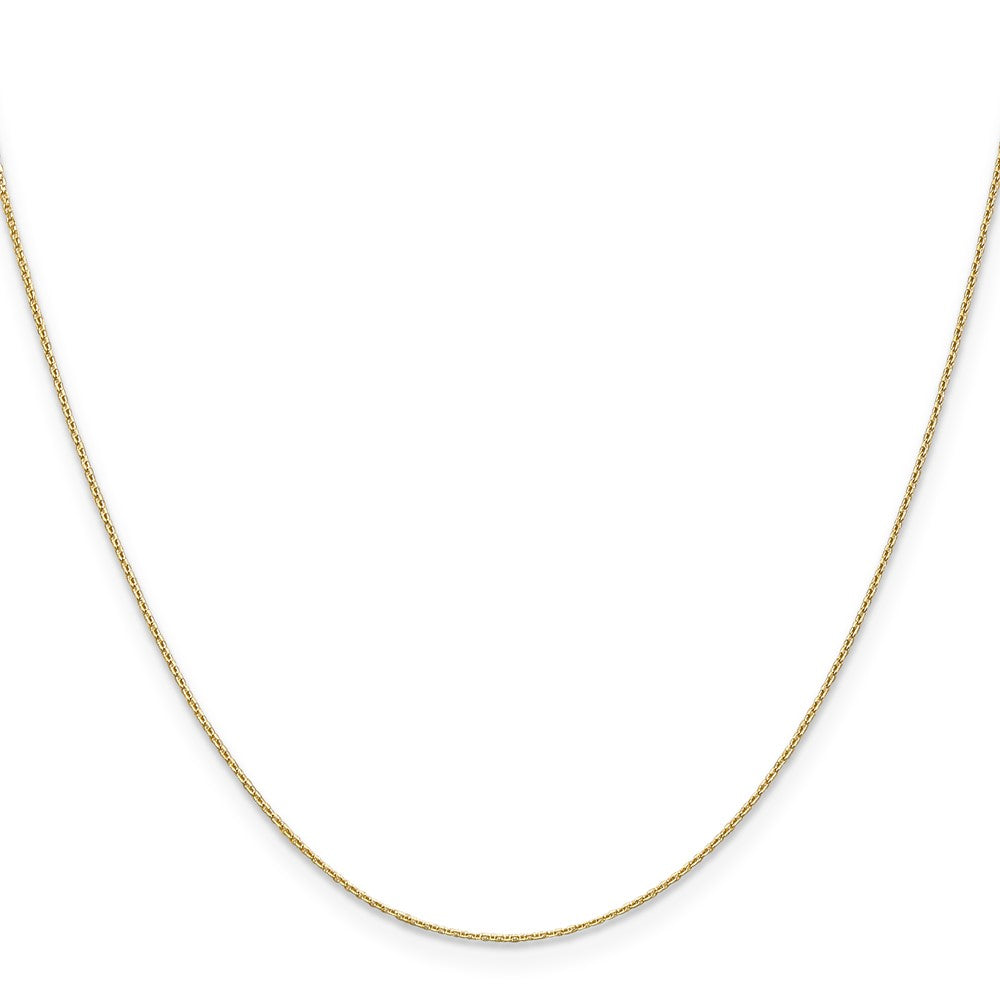 . Diamond-cut Round Open Link Cable with Lobster Clasp Chain - WBC