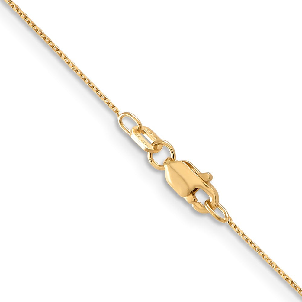 . Diamond-cut Round Open Link Cable with Lobster Clasp Chain - WBC