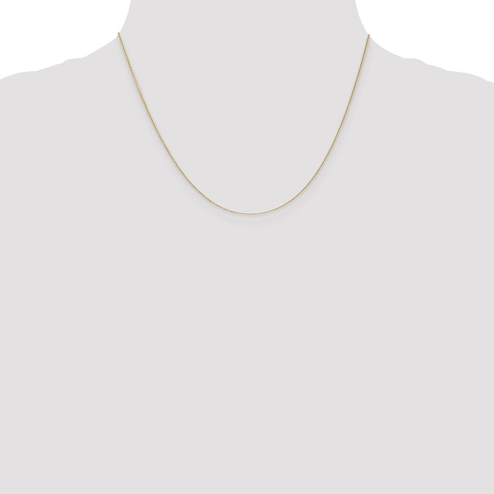 . Diamond-cut Round Open Link Cable with Lobster Clasp Chain - WBC