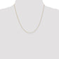 . Diamond-cut Round Open Link Cable with Lobster Clasp Chain - WBC
