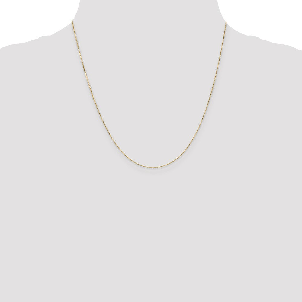. Diamond-cut Round Open Link Cable with Lobster Clasp Chain - WBC