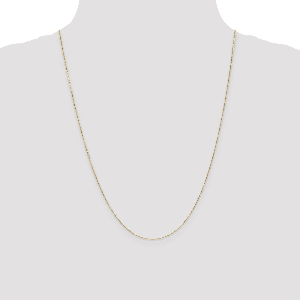 . Diamond-cut Round Open Link Cable with Lobster Clasp Chain - WBC