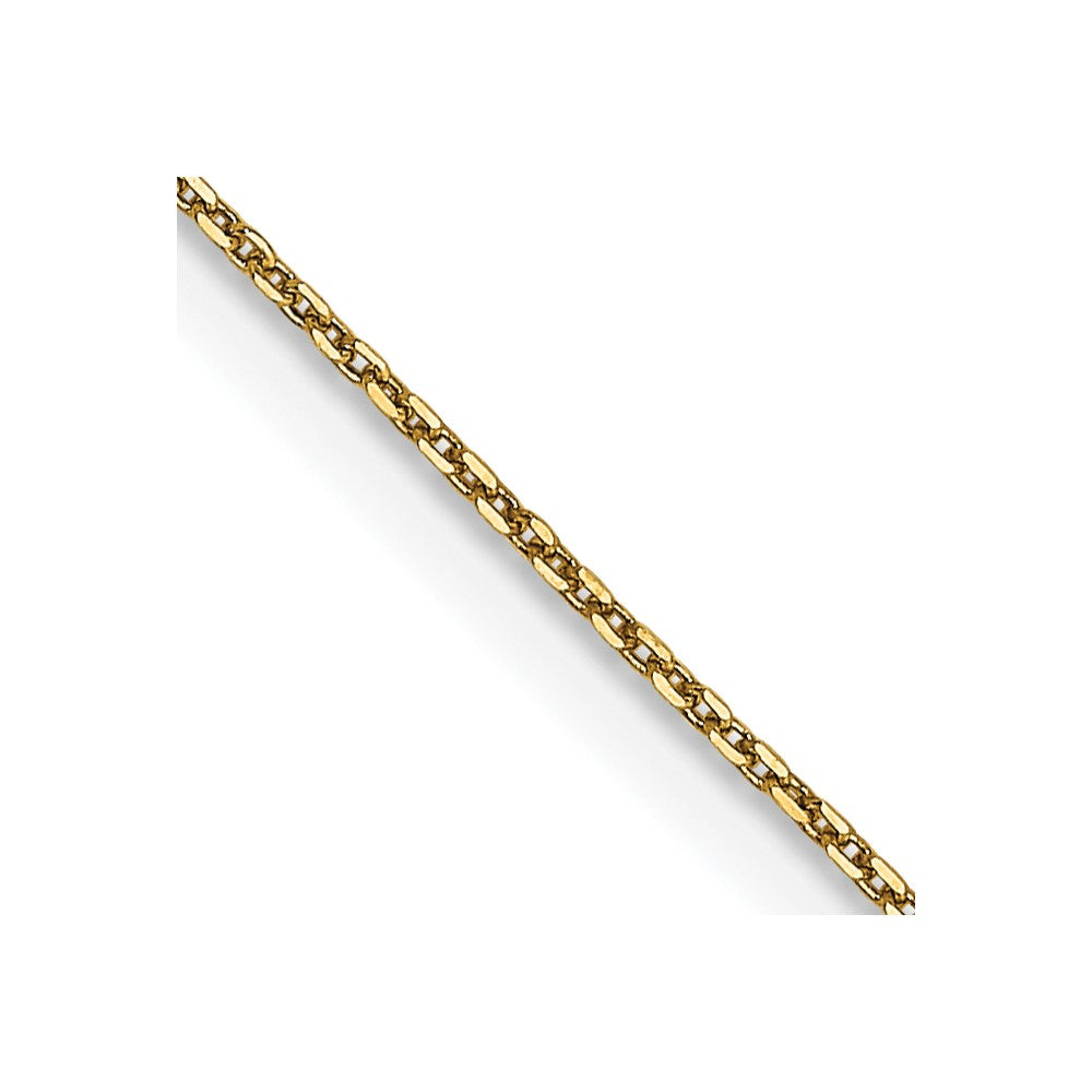 . Diamond-cut Round Open Link Cable with Lobster Clasp Chain - WBC