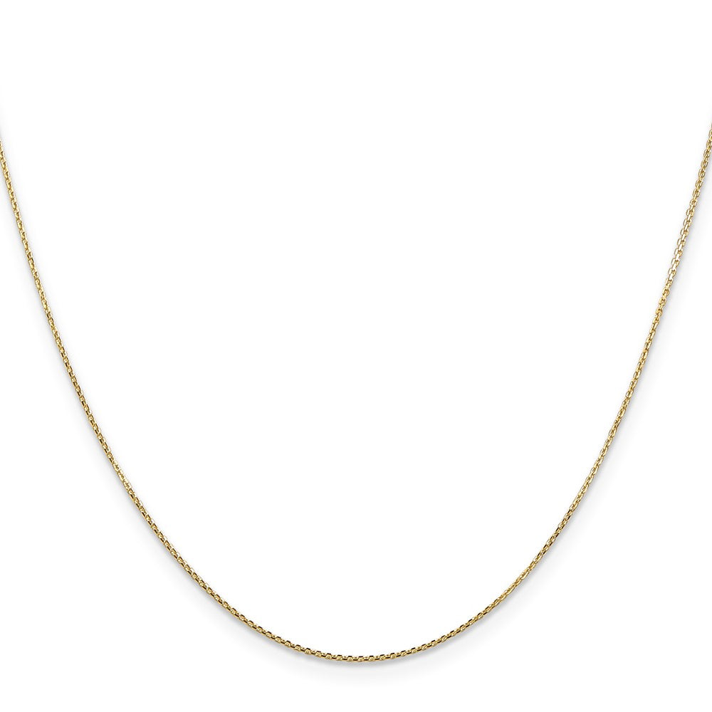 . Diamond-cut Round Open Link Cable with Lobster Clasp Chain - WBC