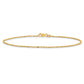 Diamond-cut Round Open Link Cable with Lobster Clasp Anklet - WBC