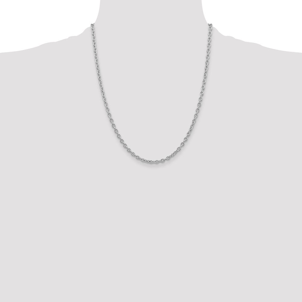 Round Open Link Cable with Lobster Clasp Chain - WBC