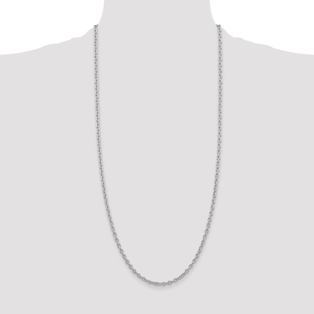 Round Open Link Cable with Lobster Clasp Chain - WBC