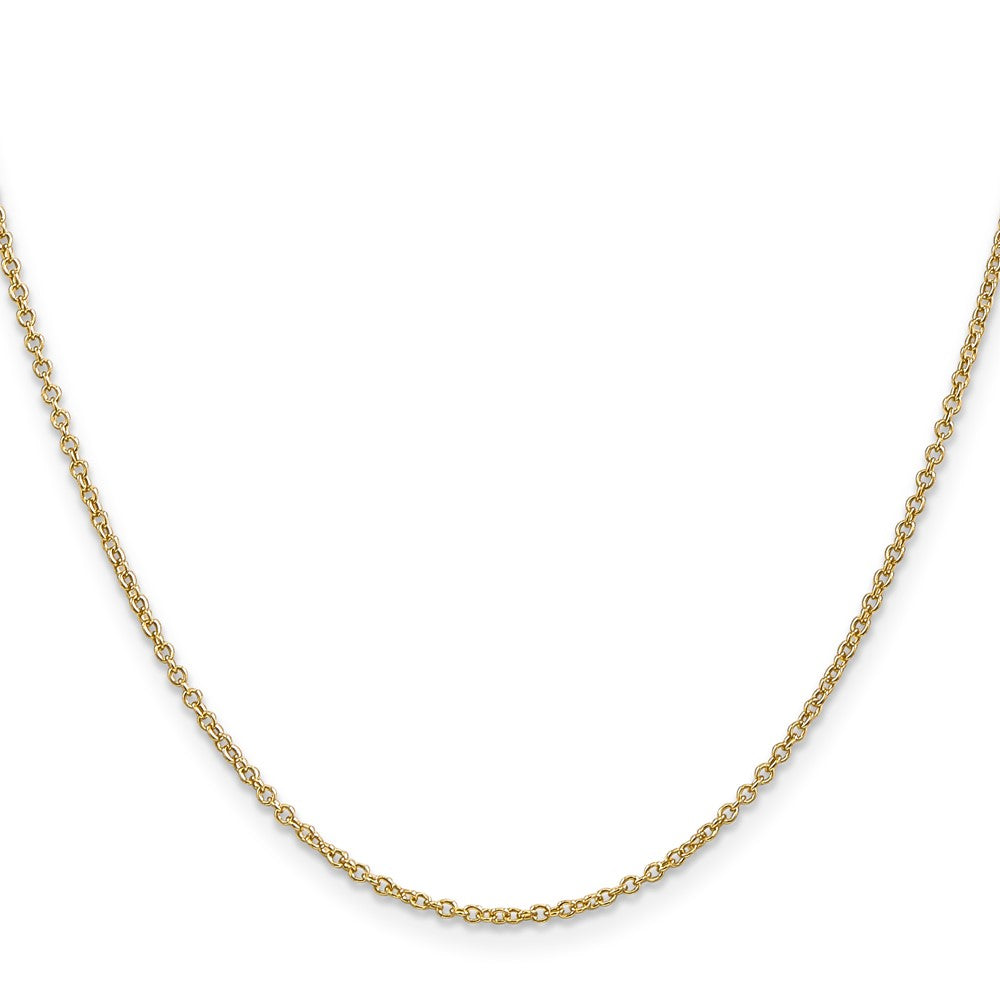 Round Open Wide Link Cable with Lobster Clasp Chain - WBC