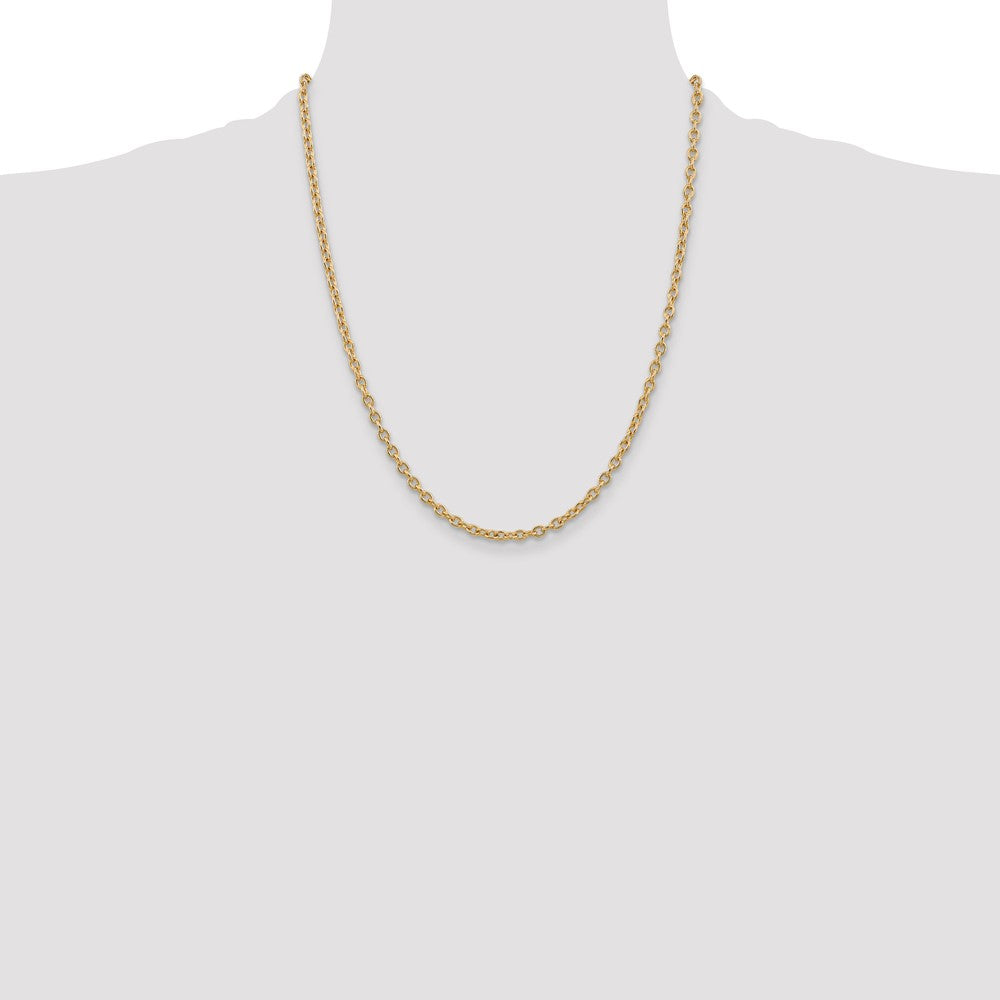 Round Open Link Cable with Lobster Clasp Chain - WBC