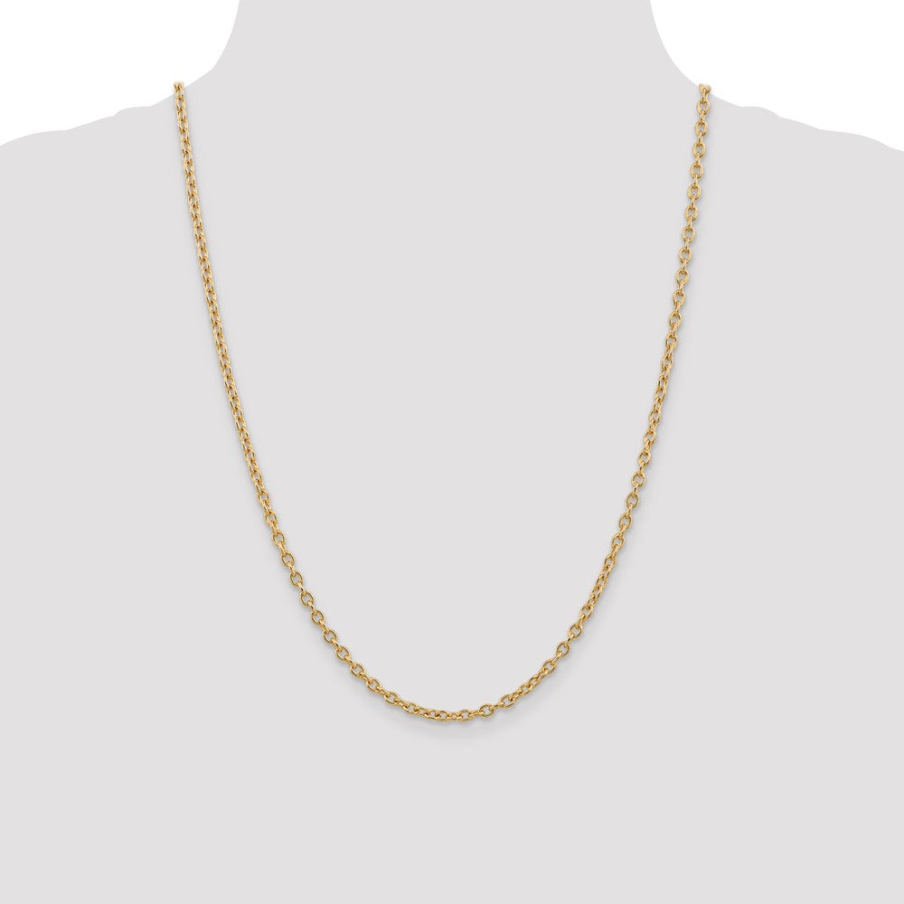 Round Open Link Cable with Lobster Clasp Chain - WBC