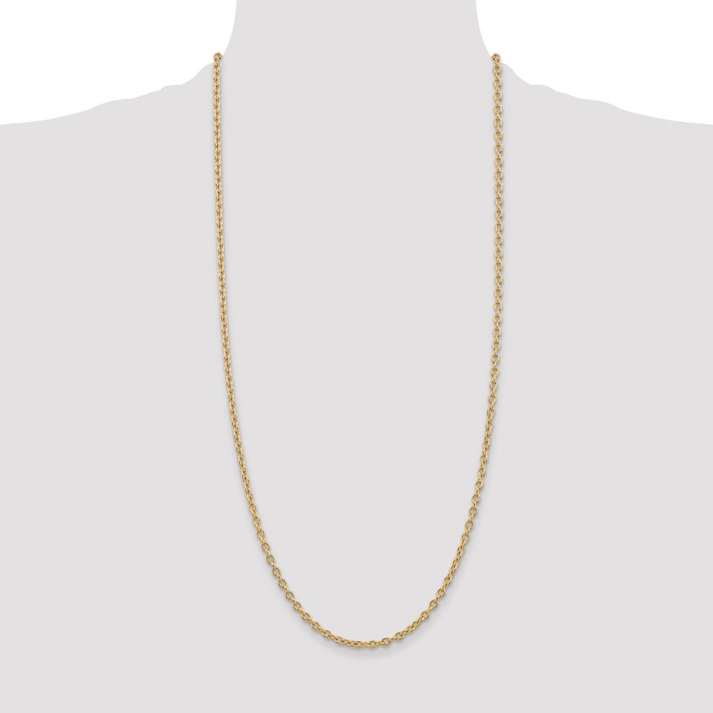 Round Open Link Cable with Lobster Clasp Chain - WBC