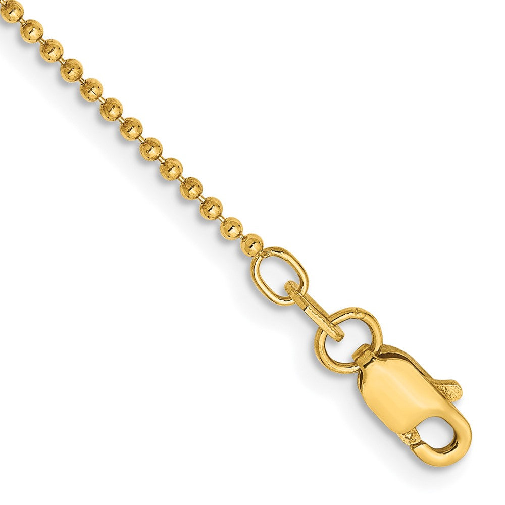 Diamond-cut Beaded with Lobter Clasp Anklet - WBC