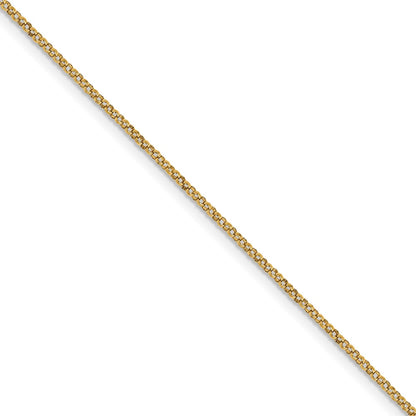 14K Solid Gold Rolo Pendant Chain ( Spool), 1.15mm