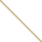 14K Solid Gold Rolo Pendant Chain ( Spool), 1.15mm
