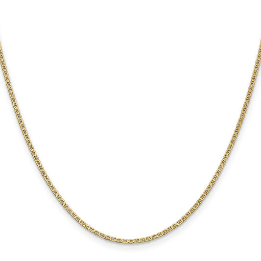 Lightweight Flat Anchor Link with Lobster Clasp Pendant Chain - WBC