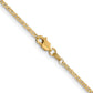 Lightweight Flat Anchor Link with Lobster Clasp Pendant Chain - WBC