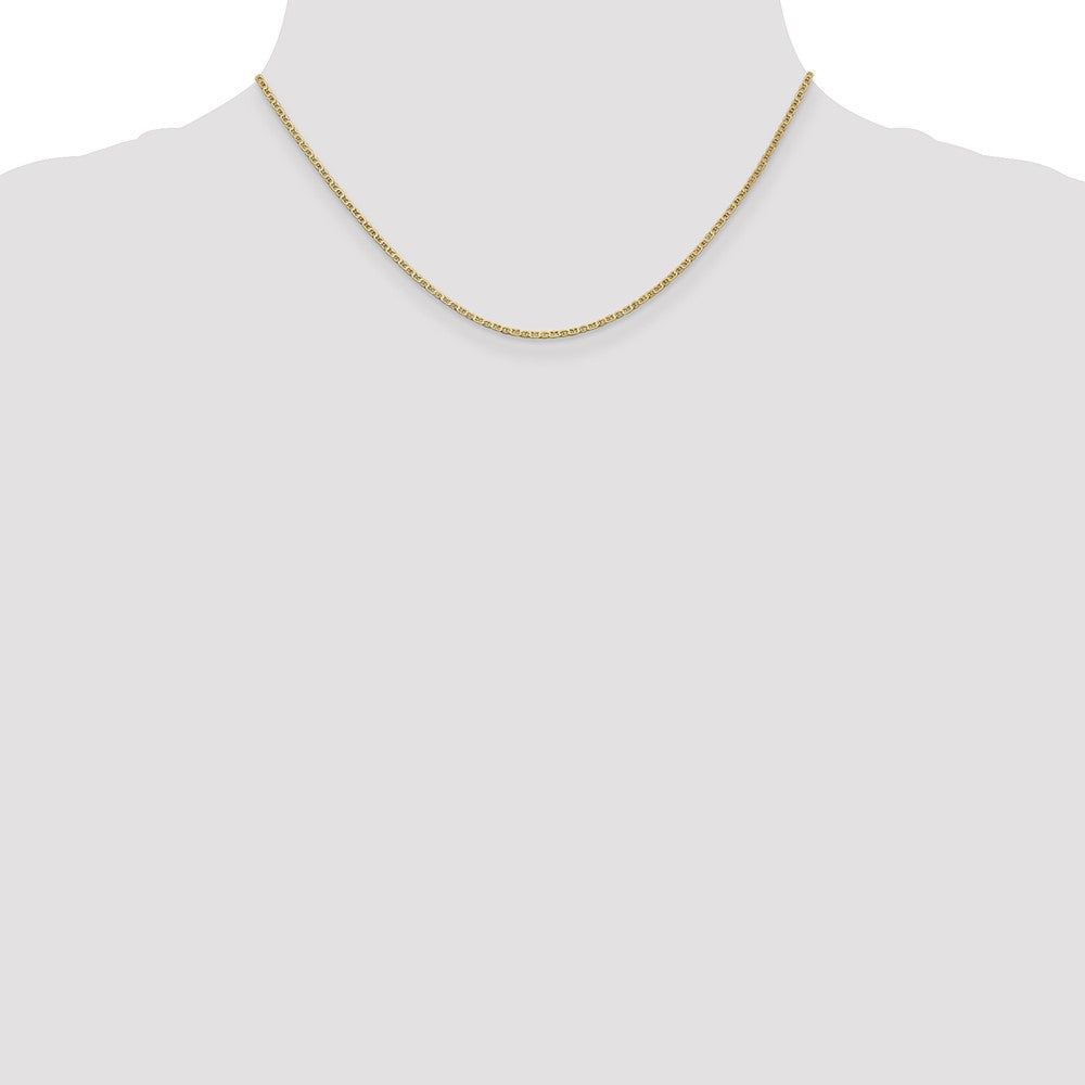 Lightweight Flat Anchor Link with Lobster Clasp Pendant Chain - WBC