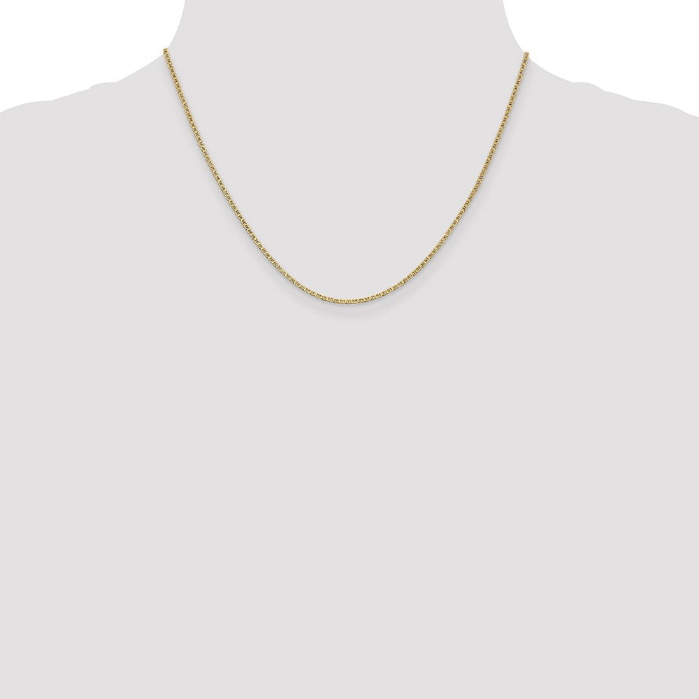 Lightweight Flat Anchor Link with Lobster Clasp Pendant Chain - WBC