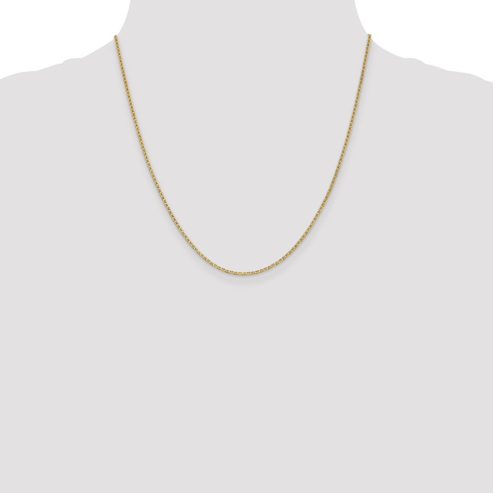 Lightweight Flat Anchor Link with Lobster Clasp Pendant Chain - WBC
