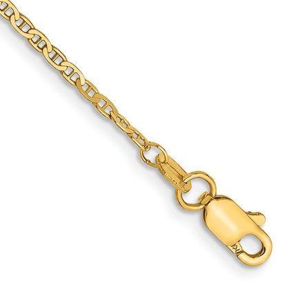 Lightweight Flat Anchor Link with Lobster Clasp Chain Anklet - WBC