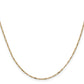 Flat Figaro with Spring Pendant Ring Pendant Chain - WBC