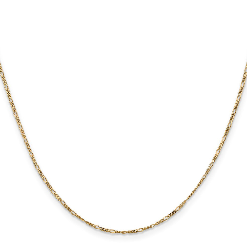 Flat Figaro with Spring Pendant Ring Pendant Chain - WBC