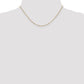 Flat Figaro with Spring Pendant Ring Pendant Chain - WBC