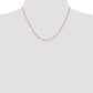 Flat Figaro with Spring Pendant Ring Pendant Chain - WBC