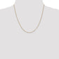 Flat Figaro with Spring Pendant Ring Pendant Chain - WBC