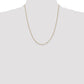Flat Figaro with Spring Pendant Ring Pendant Chain - WBC