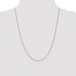 Flat Figaro with Spring Pendant Ring Pendant Chain - WBC