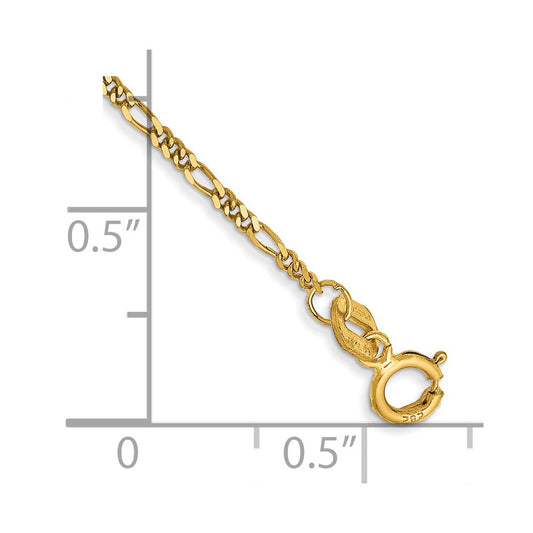 Flat Figaro with Spring Pendant Ring Pendant Chain - WBC