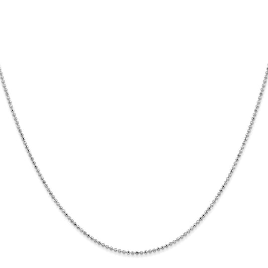 Diamond-cut Beaded with Lobter Clasp Pendant Chain - WBC