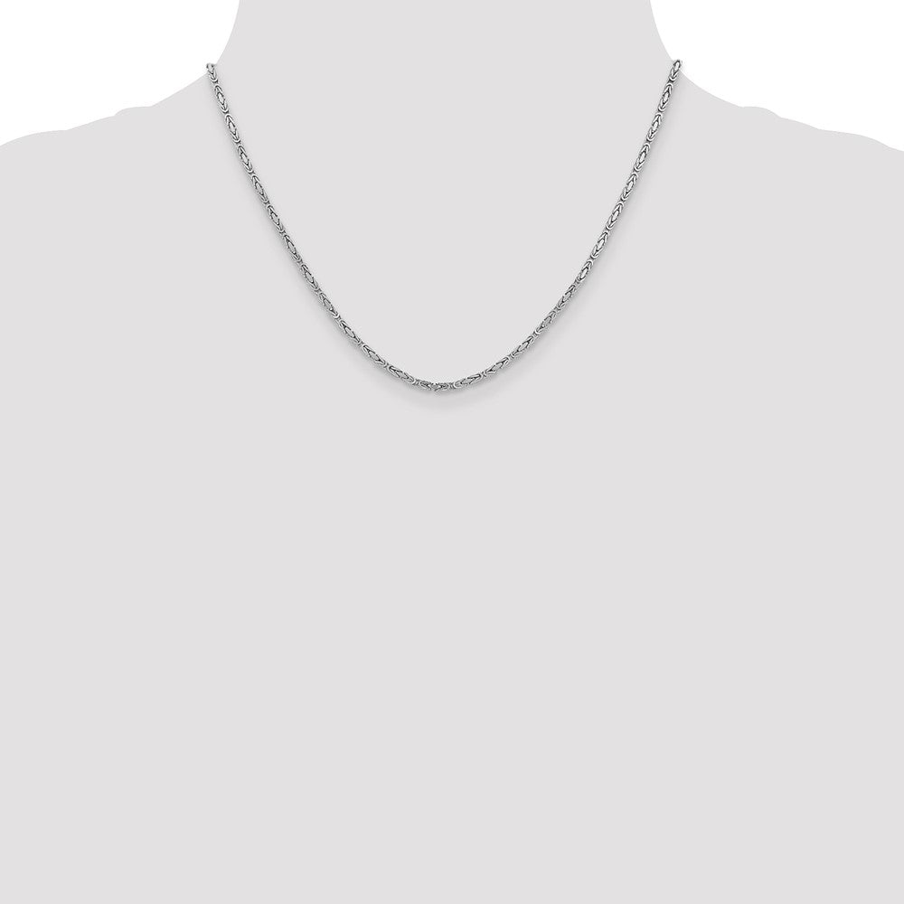 Byzantine with Lobster Clasp Chain - WBC