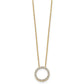 Polished 1/2 carat Diamond Circle Necklace - WBC