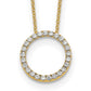Polished 1/2 carat Diamond Circle Necklace - WBC